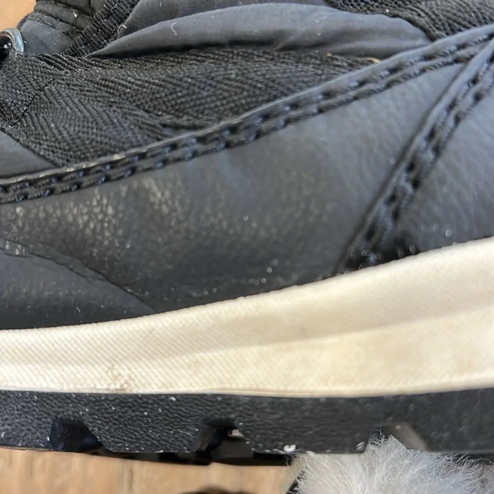 Sorel Whitney black faux fur winter boots